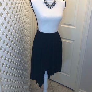 Forever 21 Black High/Low Skirt SZ. M